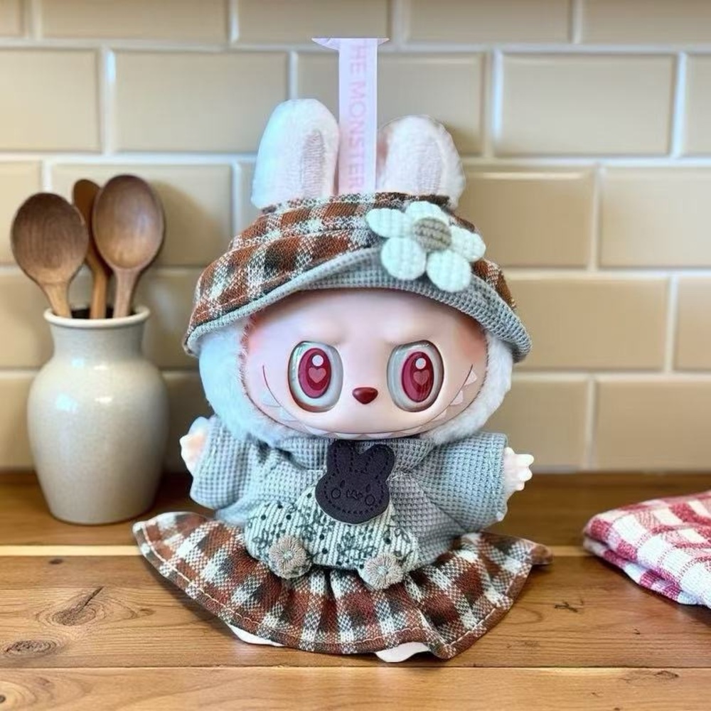 Adorable Bunny Plush Toy with Brown and White Outfit